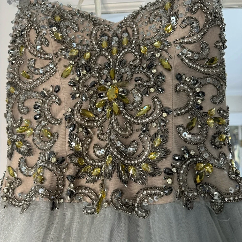 Terani Couture Strapless Gown -4 - Picture 6 of 8